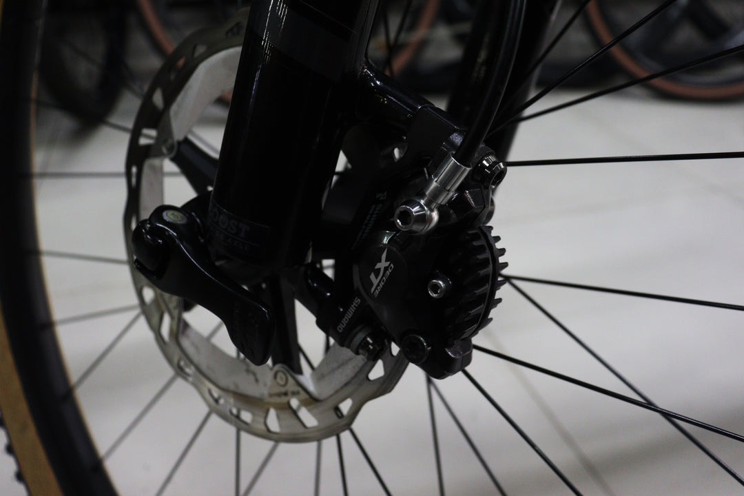 Kit Mordazas (calipers) MTB disco 180-160 mm - Negro